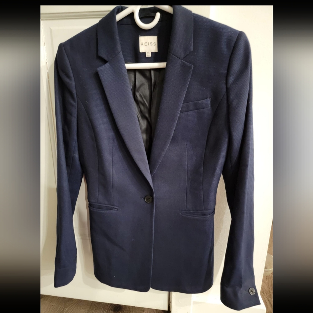Reiss Navy Blue Blazer Size 6